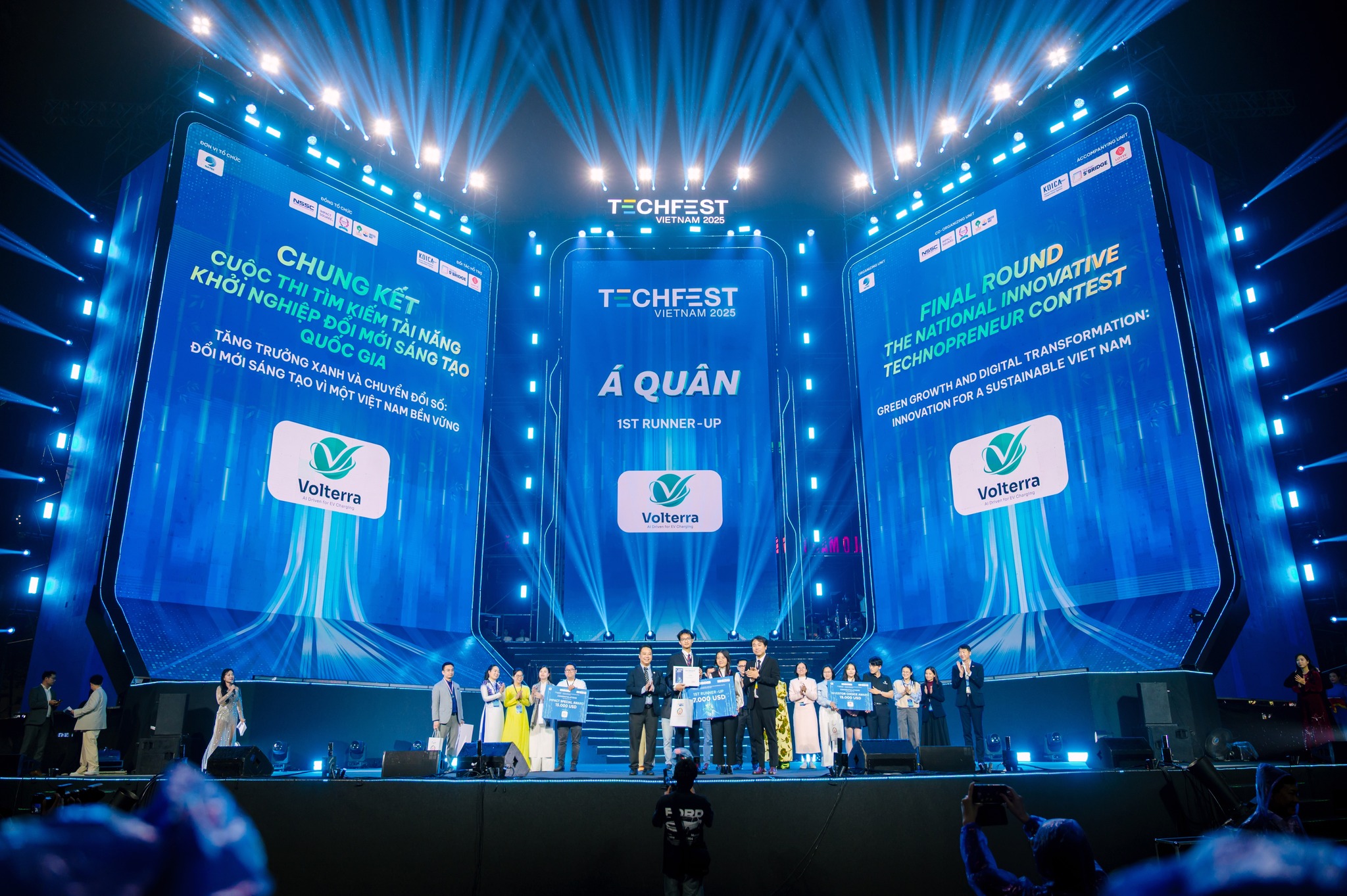 Volterra – A VinUni Spin-off* Won Second Prize at Techfest Vietnam 2025 – When Research Creates Real-world Impact