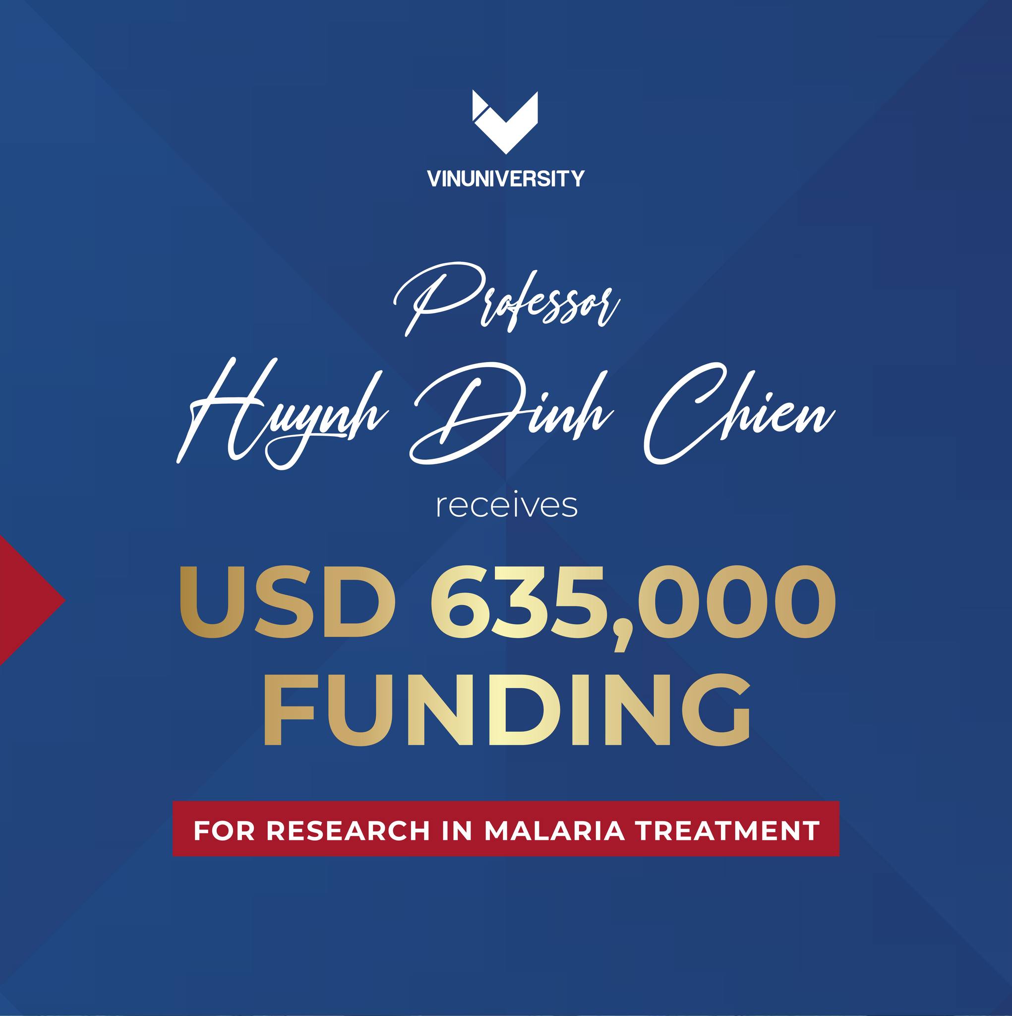 VinUni Receives USD 635,000 for Phase 2 Clinical Trial of a Novel Malaria Treatment